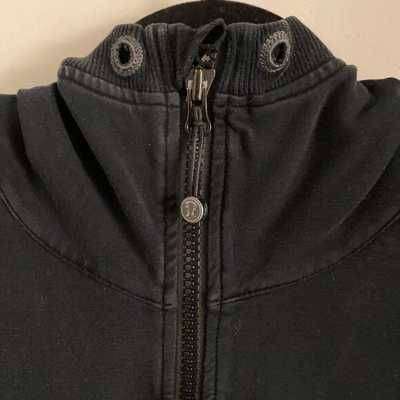 Lululemon Size 2 Fade Black Jacket Scuba Hoodie Woman - Picture 2 of 7